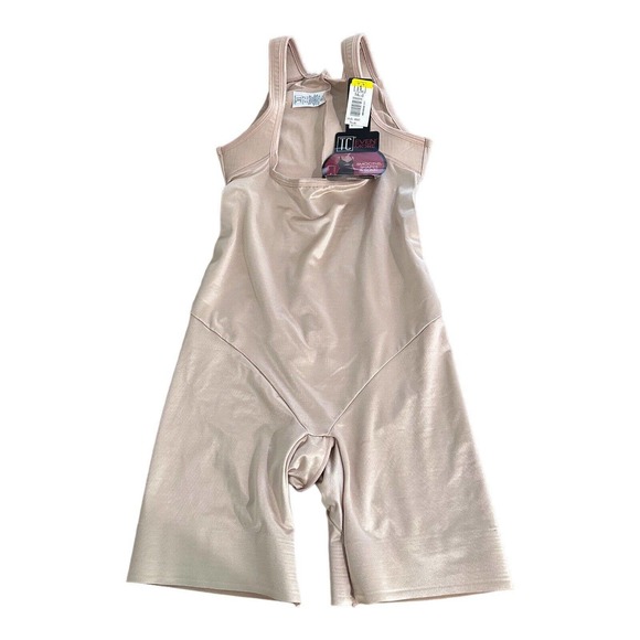 TC Fine Extra Firm Full Tummy Control Open-Bust Thigh Length Bodysuit M - Picture 9 of 16